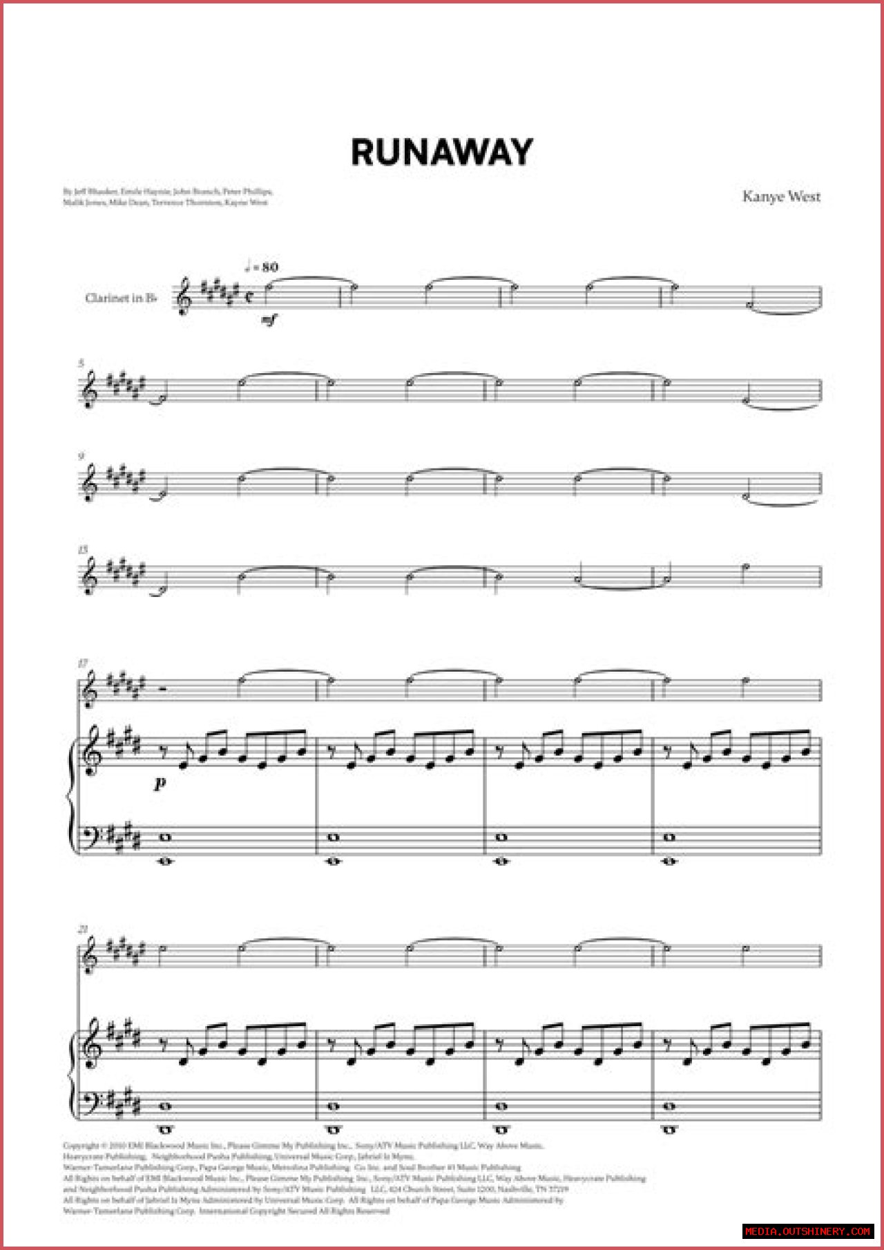 Runaway Kanye West Piano Sheet Music: A Comprehensive Guide
